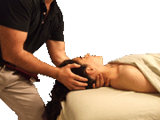 image of a girl on a massage table